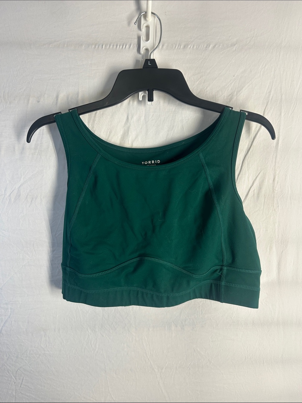 torrid deep green crop tank bodysuit